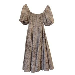 brown selkie dress Selkie The Cheetah Puff Sleeve Babydoll Dress